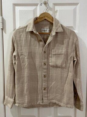 A&F Soft Collection Button-Up Plaid (Women's XS)